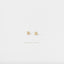 Square CZ Stud, Butterfly End or Screw Ball End Earring, Minimalist Style, A-SS144 SS751