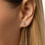 Tiny Tooth Stud Earring, Threadless Flat Back C-SS1104