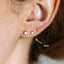 3mm CZ Stud, Earring, Minimalist Style, A-SS073 SS087 SS091