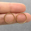 Large Open Circle Stud, Earring, Minimalist Style, A-SS237