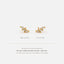 Leaf Gemstone Stud, Earring, Minimalist Style, A-SS190 SS313 SS314 SS315 SS316