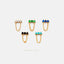 Bar Gemstone Stud, Earring, Minimalist Style, A-SS145 SS265 SS266 SS267 SS268