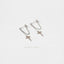 Cross Dangle Chain Stud, Earring, Minimalist Style, A-SS150