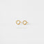 Dotty Open Circle Stud, Earring, Minimalist Style, A-SS132