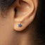 Sapphire Stone Flower Stud, Earring, Minimalist Style, A-SS244 SS246 SS324