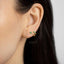 Double Lined Stone Stud, Earring, Minimalist Style, A-SS258 SS306