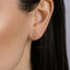 Paved Circle Stud, Earring, Minimalist Style, A-SS219