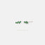 Emerald Zigzag Stud, Earring, Minimalist Style, A-SS256