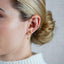 White Stone Stud, Earring, Minimalist Style, A-SS072