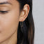 Ultra Light Hexagon Hoop, Huggies Earring, Minimalist Style, A-SH210