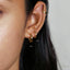 Simple Edged Hoop, Huggies Earring, Minimalist Style, A-SH011 SH012 SH013 SH014 SH015 SH016