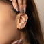 Simple Sapphire Stone Hoop, Huggies Earring, Minimalist Style, A-SH376 SH377 SH378 SH379 SH380