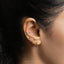 Simple Sapphire Stone Hoop, Huggies Earring, Minimalist Style, A-SH376 SH377 SH378 SH379 SH380