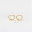 Twisted Wire Hoop, Huggies Earring, Minimalist Style, A-SH034