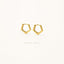 Pentagon Hoop, Huggies Earring, Minimalist Style, A-SH263