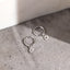 Sun Drop Hoop, Huggies Earring, Minimalist Style, A-SH644