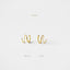 Double Hoop, Huggies Earring, Minimalist Style, A-SH120