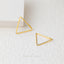 Ultra Light Triangle Hoop, Huggies Earring, Minimalist Style, A-SH441