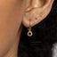 Sun Drop Hoop, Huggies Earring, Minimalist Style, A-SH644
