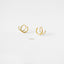 Double Hoop, Huggies Earring, Minimalist Style, A-SH120