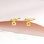 Sun Drop Hoop, Huggies Earring, Minimalist Style, A-SH644