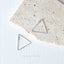 Ultra Light Triangle Hoop, Huggies Earring, Minimalist Style, A-SH441