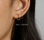 Double Hoop, Huggies Earring, Minimalist Style, A-SH120