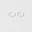 Ultra Light Hexagon Hoop, Huggies Earring, Minimalist Style, A-SH210