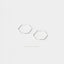 Ultra Light Hexagon Hoop, Huggies Earring, Minimalist Style, A-SH210