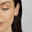 Gemstone Drop Hoop, Huggies Earring, Minimalist Style, A-SH067 SH338 SH339 SH340 SH341