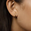 Thick Hexagon Hoop, Huggies Earring, Minimalist Style, A-SH213