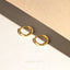 Simple Round Hoop, Huggies Earring, Minimalist Style, A-SH009