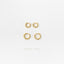 Beaded Hoop, Huggies Earring, Minimalist Style, A-SH596 SH597 SH598 SH599