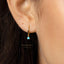 Gemstone Drop Hoop, Huggies Earring, Minimalist Style, A-SH067 SH338 SH339 SH340 SH341