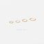 Thin Twisted Ring Hoop, Huggies Earring, Minimalist Style, A-SH304 SH312