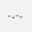 Black Gemstone Cartilage Hoop, Helix Earring, Minimalist Style, A-SH656 SH657 SH658 SH659