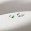Emerald Gemstone Cartilage Hoop, Helix Earring, Minimalist Style, A-SH626 SH627 SH628 SH629
