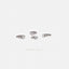White Stone Cartilage Hoop, Helix Earring, Minimalist Style, A-SH616 SH617 SH618 SH619