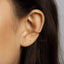 White Gemstones Ear Cuff, Conch Earring, Minimalist Style, A-SF028