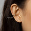 White Gemstones Ear Cuff, Conch Earring, Minimalist Style, A-SF028