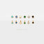 Gemstones Ear Jacket, Stud Earring, Minimalist Style, A-SJ001 SJ002 SJ003 SJ023 SJ022 SJ024