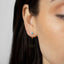Gemstone Ear Jacket, Stud Earring, Minimalist Style, A-SJ016 SJ017 SJ018 SJ019 SJ020 SJ013 NOBKG