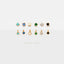 Gemstones Ear Jacket, Stud Earring, Minimalist Style, A-SJ001 SJ002 SJ003 SJ023 SJ022 SJ024