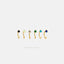 Opal Stone Ear Jacket, Stud Earring, Minimalist Style, A-SJ016 SJ017 SJ018 SJ019 SJ020 SJ013 NOBKG