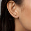 Thin Wire Ear Climber, Stud Earring, Minimalist Style, A-SS334 NOBKG
