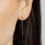 Moon Star Ear Threader, Stud Earring, Minimalist Style, A-ST006 NOBKG
