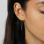 Moon Star Ear Threader, Stud Earring, Minimalist Style, A-ST006 NOBKG