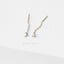 Moon Star Ear Threader, Stud Earring, Minimalist Style, A-ST006 NOBKG