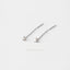 Star Ear Threader, Stud Earring, Minimalist Style, A-ST005 NOBKG