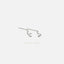 Moon Ear Threader, Stud Earring, Minimalist Style, A-ST012 NOBKG